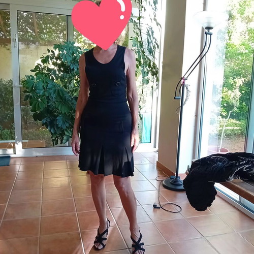 Drop Waist Little Black Dress Just D'Orange Paris, like new, size S