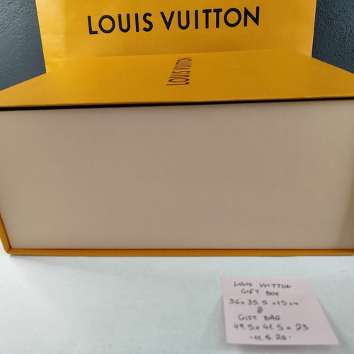 Louis Vuitton empty gift box and paper bag used
