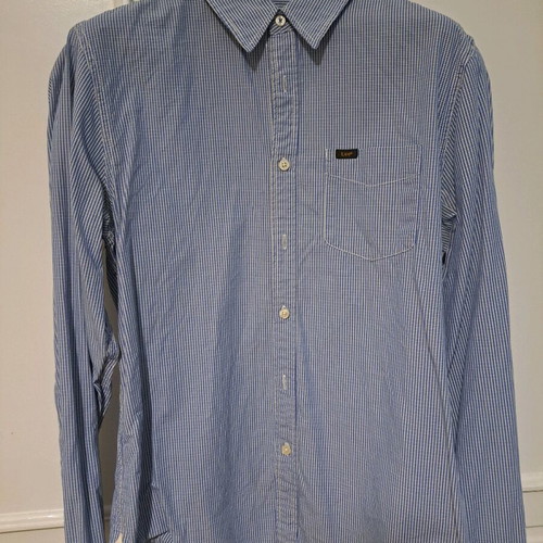 Lee jeans men's checked shirt medium used, 100% cotton