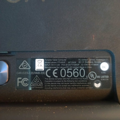 Lenovo Yoga YT3-850F tablets used, pack of 2 for repair or spare parts