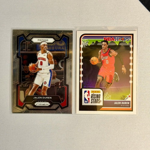 Jalen Duren lot new, Detroit Pistons, 4 cards Parallel Insert Base