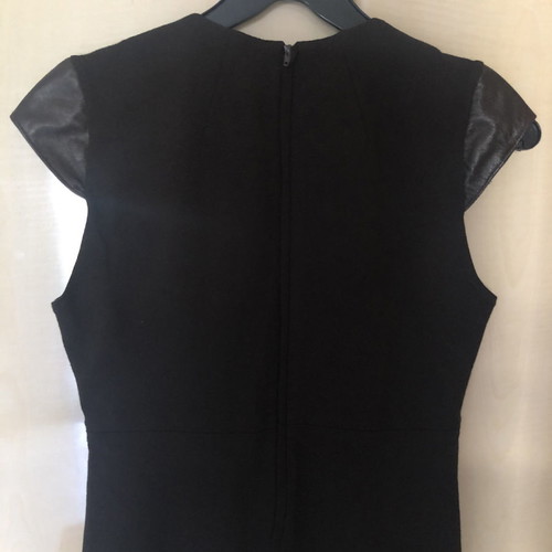 Zini leather blouse used, brown, size M