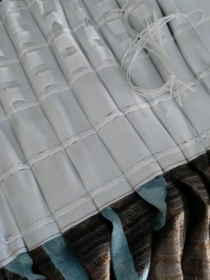 Κουρτίνα 2 τεμαχίων καινούργια, 2,49x0,80cm με δυνατότητα επέκτασης