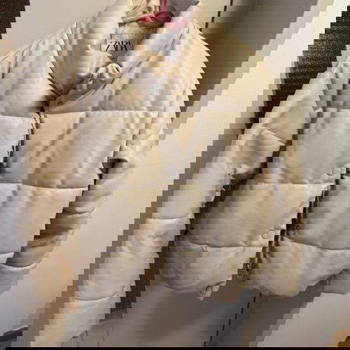 Zara jacket for 10-year-old girl like new, cream leatherette