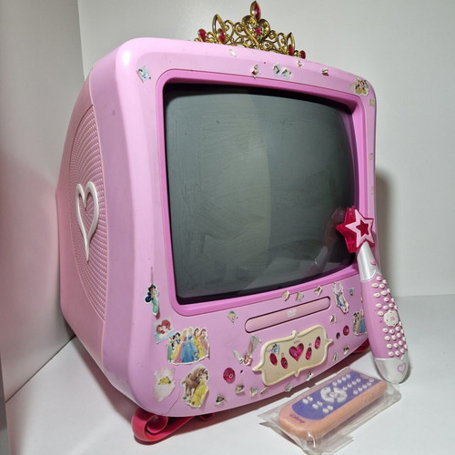 Disney Princess CRT TV used, retro vintage with remote