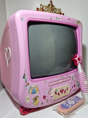 Disney Princess CRT TV used, retro vintage with remote