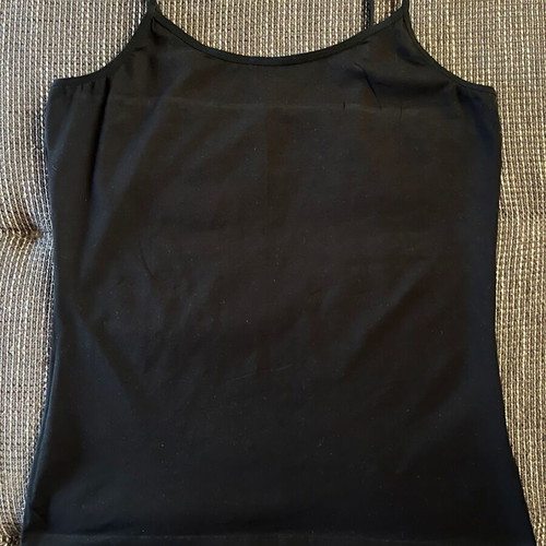 Basic black cami top XL, like new, thin straps