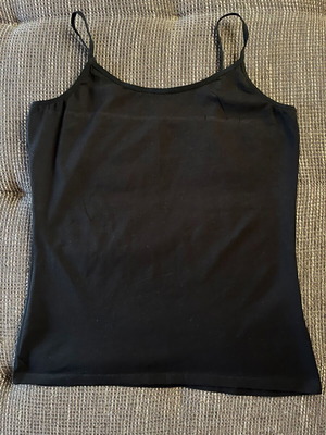 Basic black cami top XL, like new, thin straps