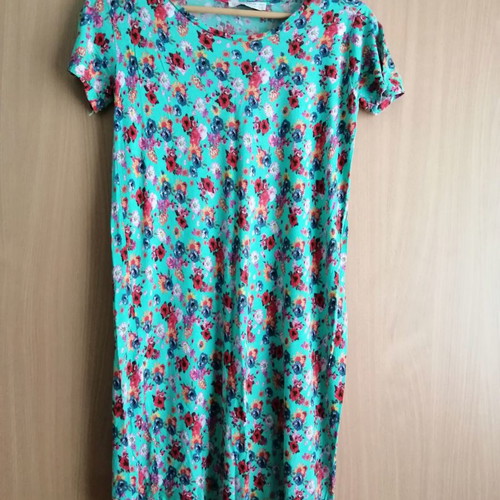 Summer mako dress used, size M, green
