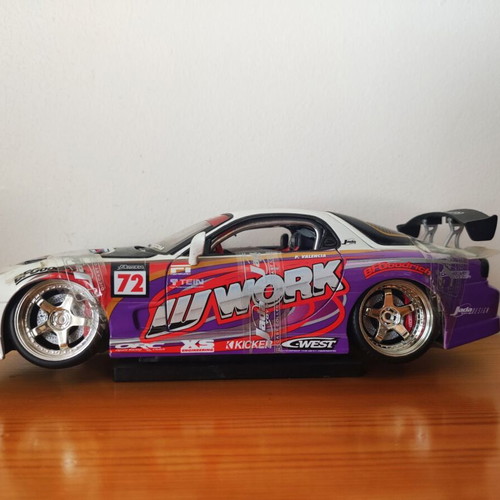 Mazda RX-7 Diecast Model 1:18 Scale Jada Toys Import Racer, like new