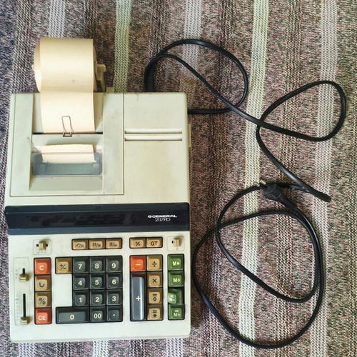 General 2117PD Vintage Printing Calculator used