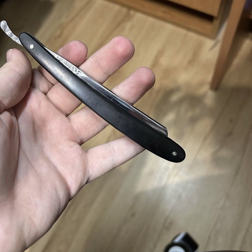 Paul Springer Pascha 2 straight razor used, antique German Solingen