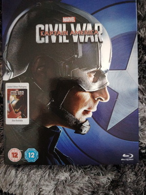 Captain America Civil War Blu-Ray σαν καινούργιο, δράσης περιπέτεια
