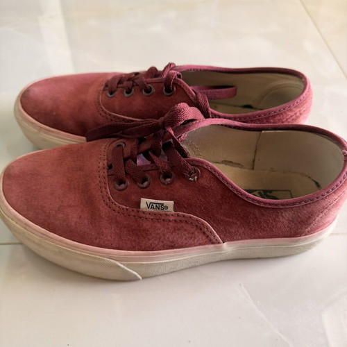 Vans sneakers used, burgundy size 38