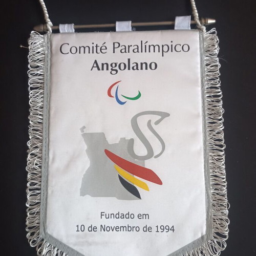 Collectible Sports Pennant Paralympic Committee Angola 1994 like new