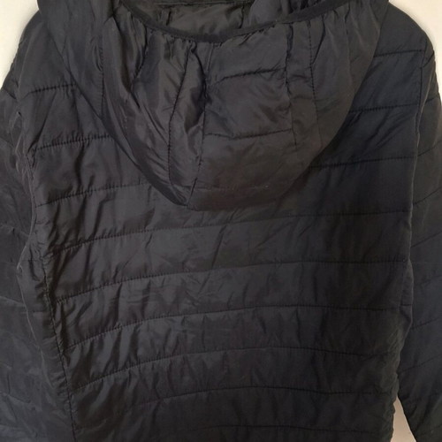 Pull & Bear women's quilted jacket large used black