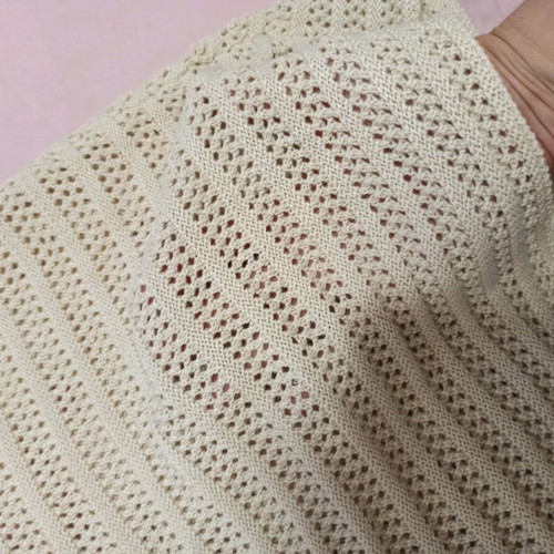 Knitted long skirt like new, beige, size L