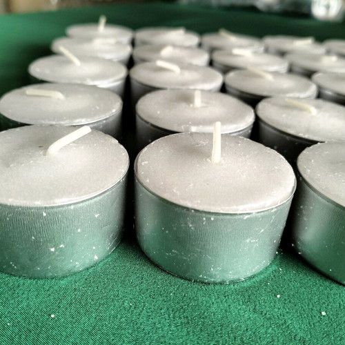 Large tealight candles new, pack of 25, 8-hour burn time