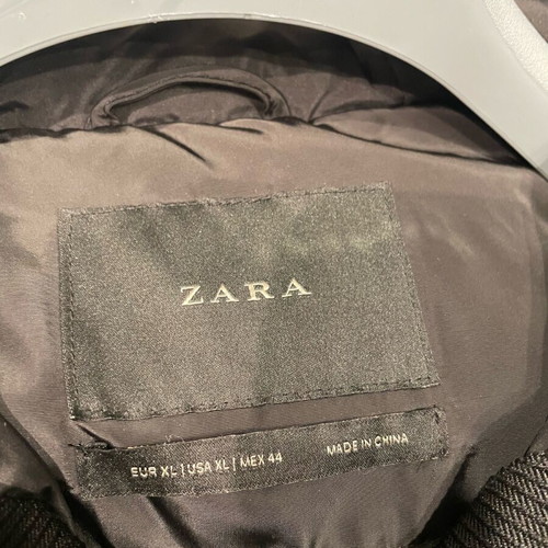 Zara men's black jacket like new, size XL