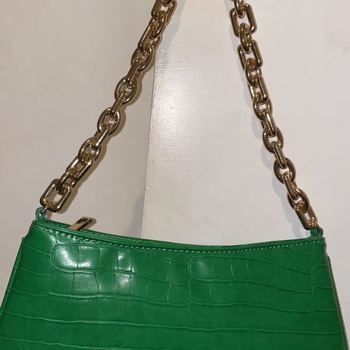 Small handbag with gold strap new