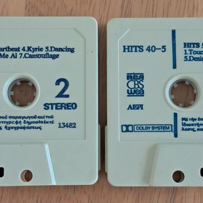 Cassette tapes hits 5 used, super collection of 86's greatest