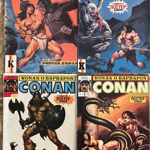 Conan the Barbarian comics used, pack of 23, Greek