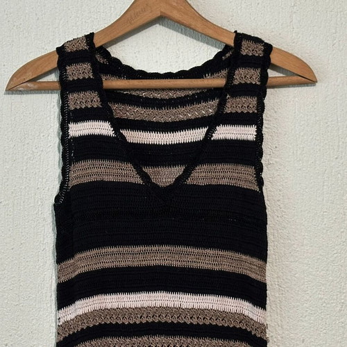 Karen Millen knitted beach dress, size M, cotton and acrylic