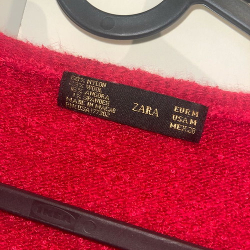Zara sweater used, red, size M