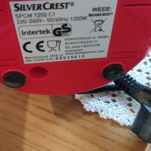 SilverCrest popcorn machine like new, red color