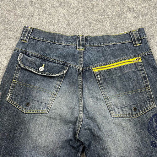 Vintage Y2K Quiksilver Allrounder Cargo Denim Used, Blue, W34