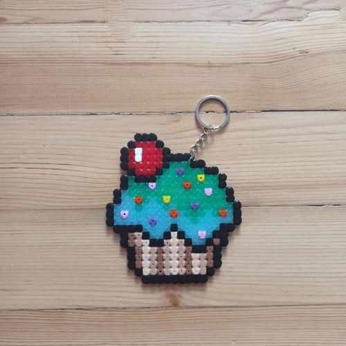 Handmade Cupcake Keychain new