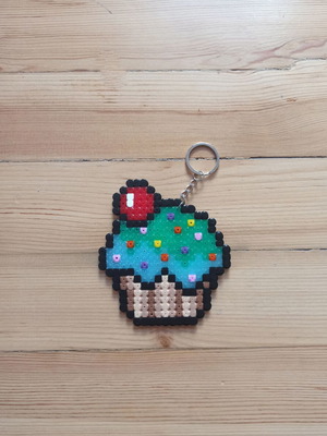 Handmade Cupcake Keychain new