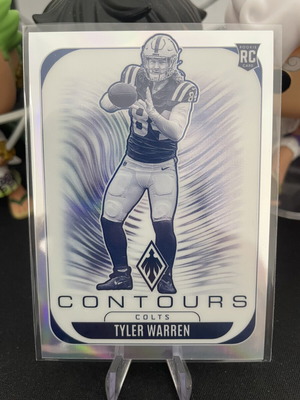 Panini Phoenix 2025 NFL Tyler Warren RC Contours κάρτα καινούργια