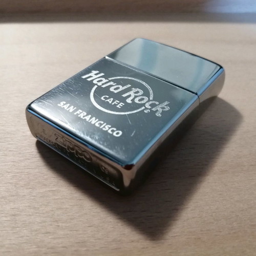 Zippo lighter used from Hard Rock Cafe San Francisco collection