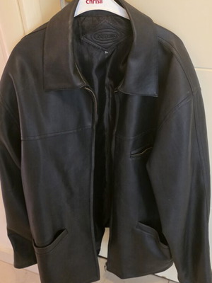 Biker jacket Zoteno leather used, black, XL