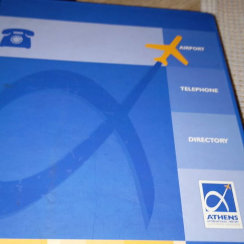Athens International Airport Telephone Directory 2012 like new