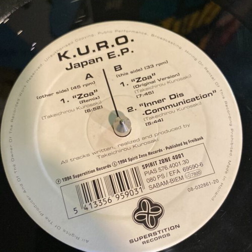 Goa trance vinyl record used, electronic genre