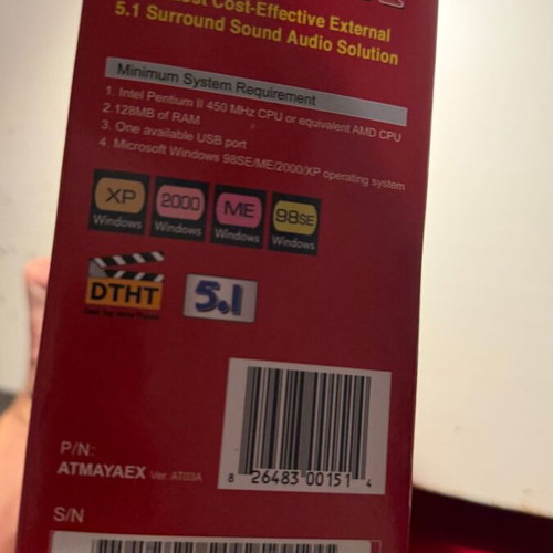 Audiotrak MAYA EX external USB sound card 5.1 surround used