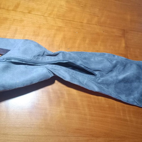 Over-the-knee boots like new, gray, size 38