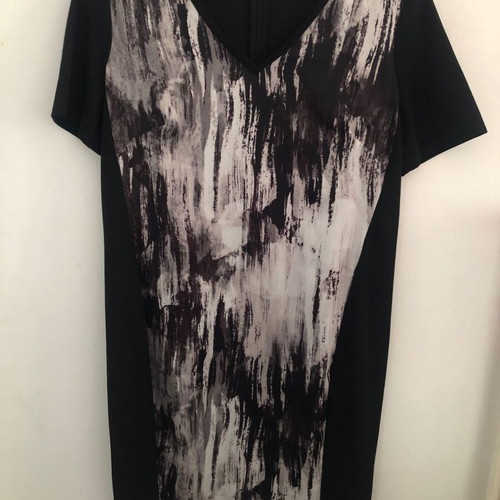 Damsel in a dress short-sleeve dress used, black and gray, size L
