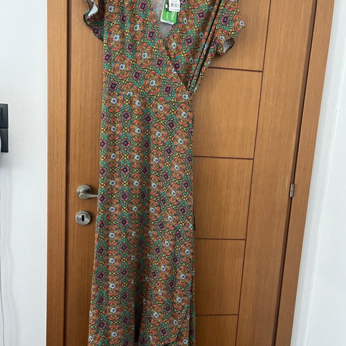 Viscose dress multicolored new, French brand size L