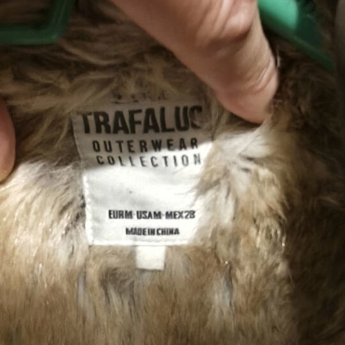 Women's Trafaluc parka jacket used, green, size M