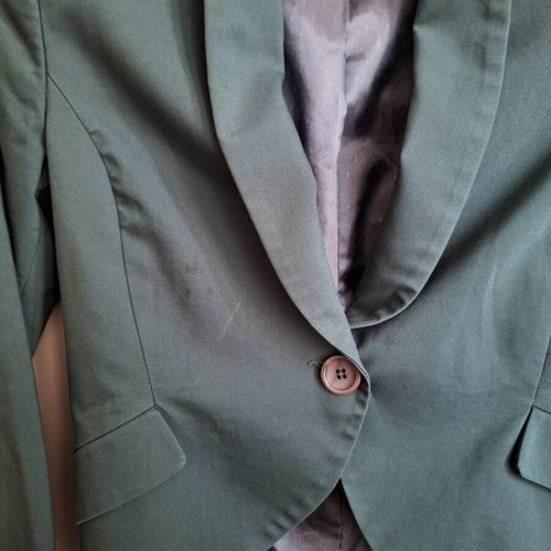 Toi&Moi women's suit used S with skirt dark green cypress