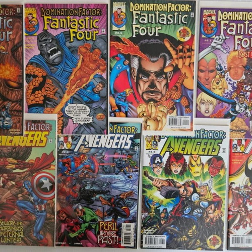 Avengers & Fantastic Four Domination Factor comic series 1-8