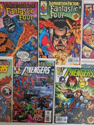 Avengers & Fantastic Four Domination Factor comic series 1-8