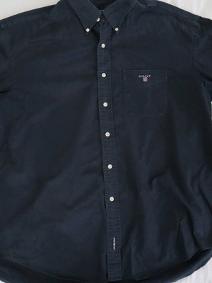 GANT shirt used, size XXL, black and blue