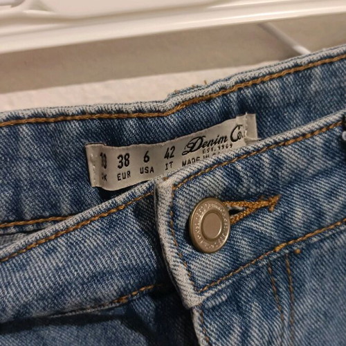 Denim mini skirt like new, blue
