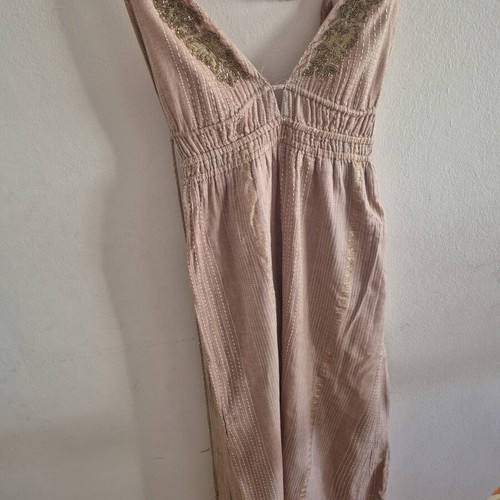 Boho long dress used, beige