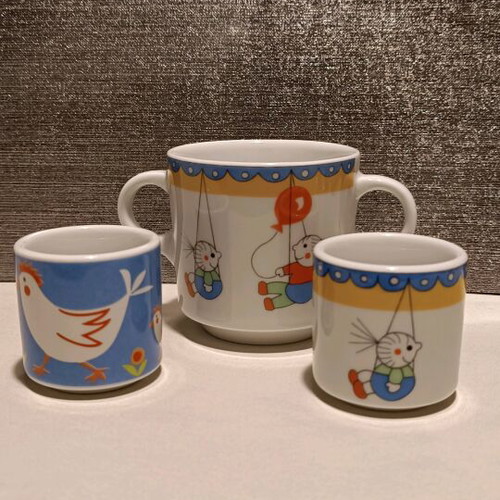 Ionia porcelain children's breakfast set 3 pcs like new