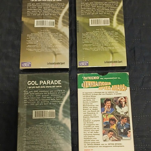 Football VHS tapes new, pack